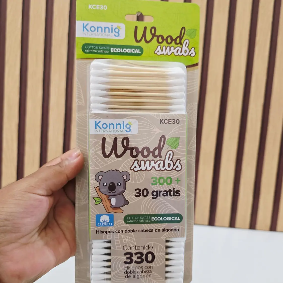  CAJITA CON 330  COTONETES MOD# KCE30 1