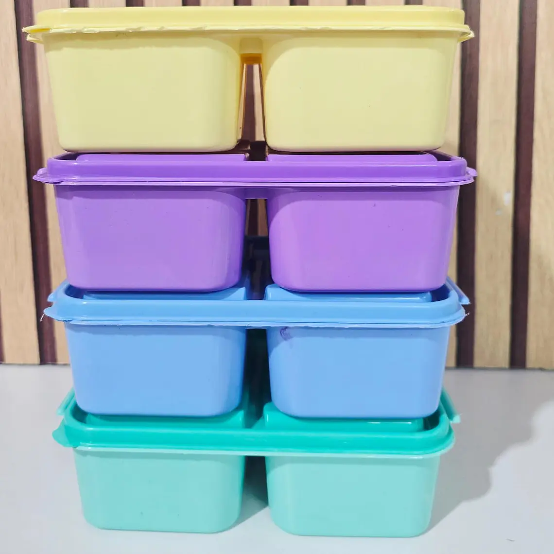 TUPPER RECTANGULAR COLORES LISOS (AL AZAR) MOD# SN-0077 2