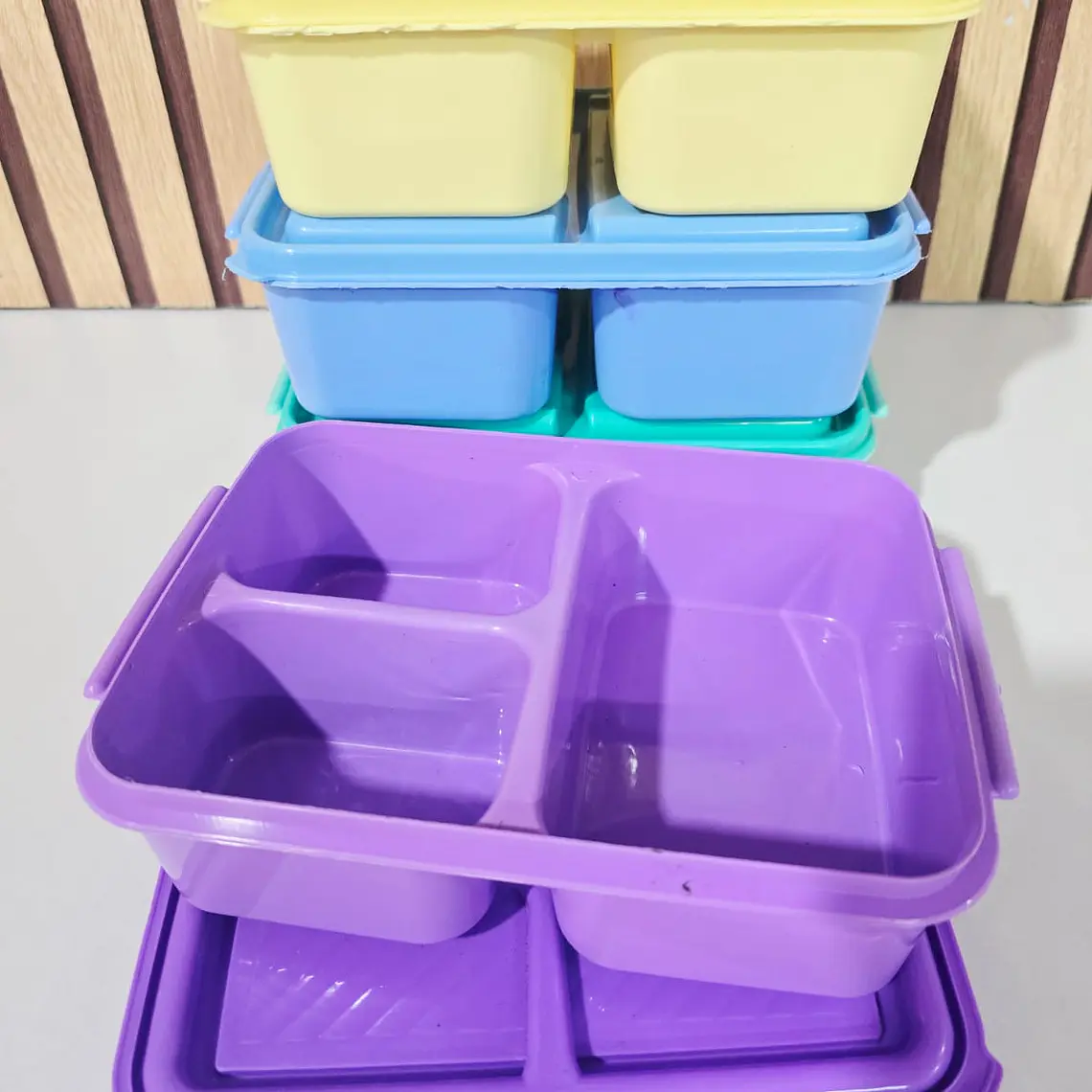 TUPPER RECTANGULAR COLORES LISOS (AL AZAR) MOD# SN-0077 3