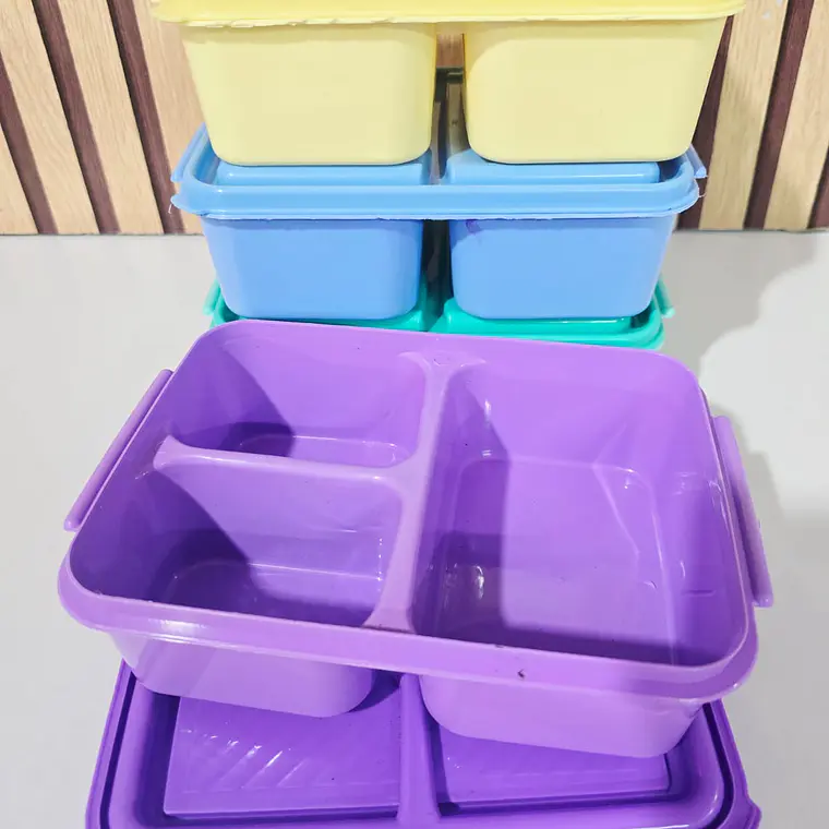 TUPPER RECTANGULAR COLORES LISOS (AL AZAR) MOD# SN-0077 3