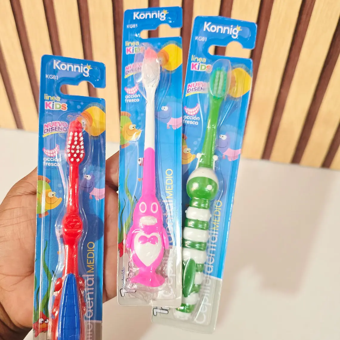 PAQ. DE 3 CEPILLOS DENTAL INFANTIL MOD# 0985 🪥🦷 1