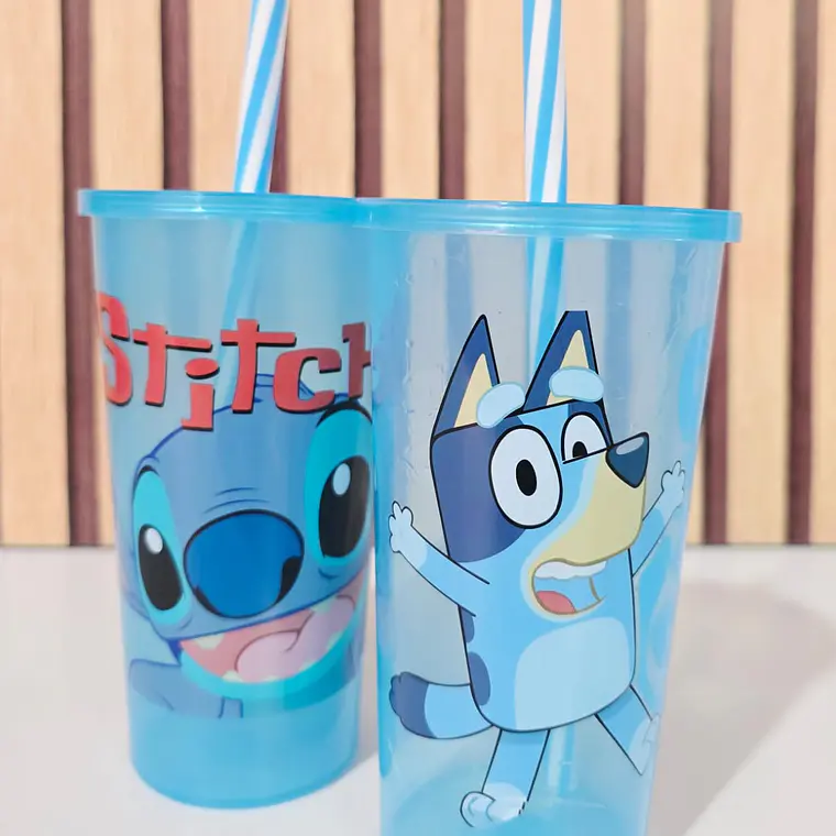 VASO AZUL DE 500ML (PERSONAJES AL AZAR) MOD# SH-021 1