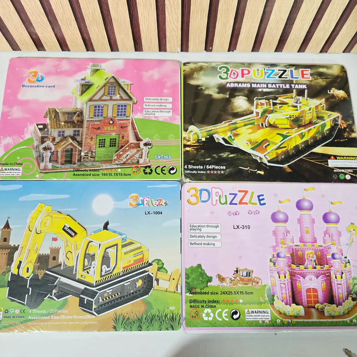 PUZZLE (ROMPECABEZAS 3D) VARIOS DISEÑOS MOD# LX 3