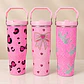TERMO ROSA DE 887ML ACABADO DIAMANTE MOD# VASOS C4 - Miniatura 1