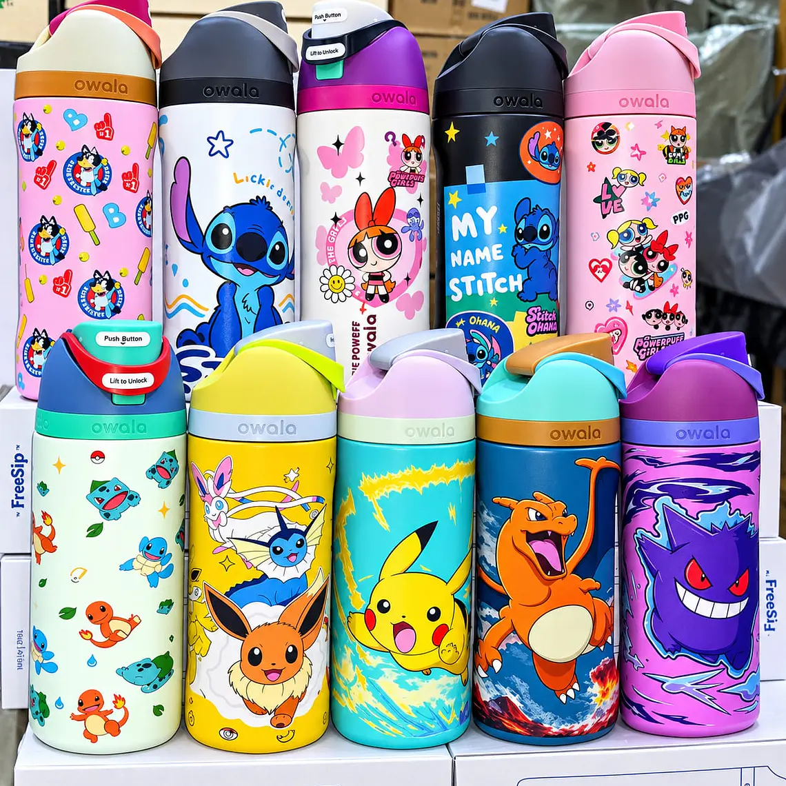 TERMO OWALA DE 475ML POKÉMON MOD# OWN32 🐦‍🔥🥤 1