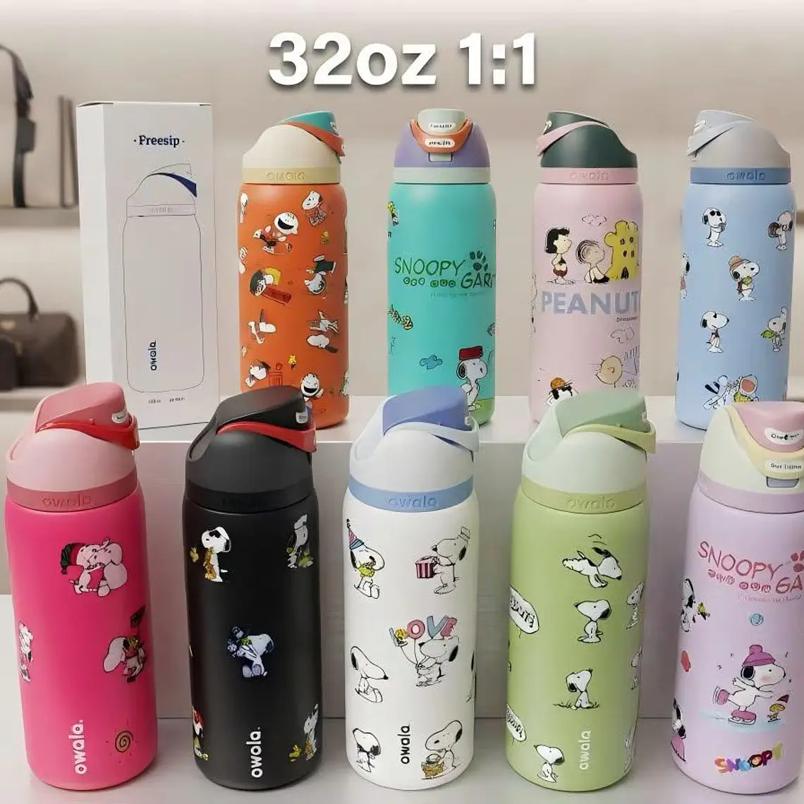 TERMO OWALA SNOOPY DE 945ML MOD#  PD-020105 🥤🐶 2