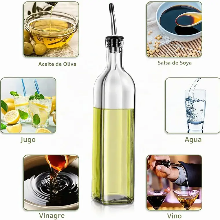 SET DE 2 BOTELLAS  DISPENSADORAS PARA ACEITE DE 500ML C/U MOD# DST-300014 3