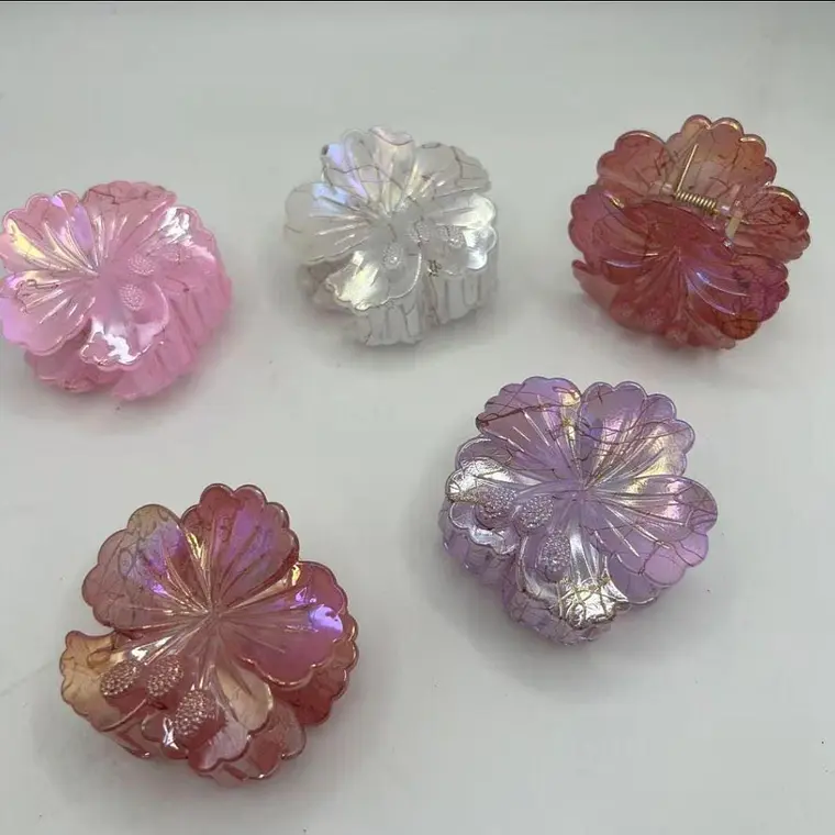 DOCENA DE PINZAS EN FORMA DE FLOR MOD# W-JQ-81066 🌸 1