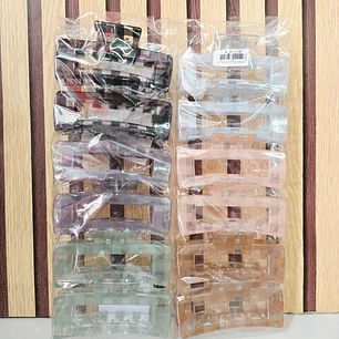 DOCENA DE PINZAS RECTANGULAR MOD# W-JH-11142