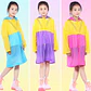 IMPERMEABLE PARA NIÑOS CON CAPUCHA Y AMPLIACIÓN PARA MOCHILA MOD# TH-168 ☔🌧️ - Miniatura 1
