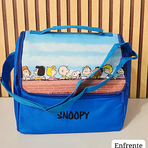LONCHERA TÉRMICA SNOOPY AZUL O ROJA