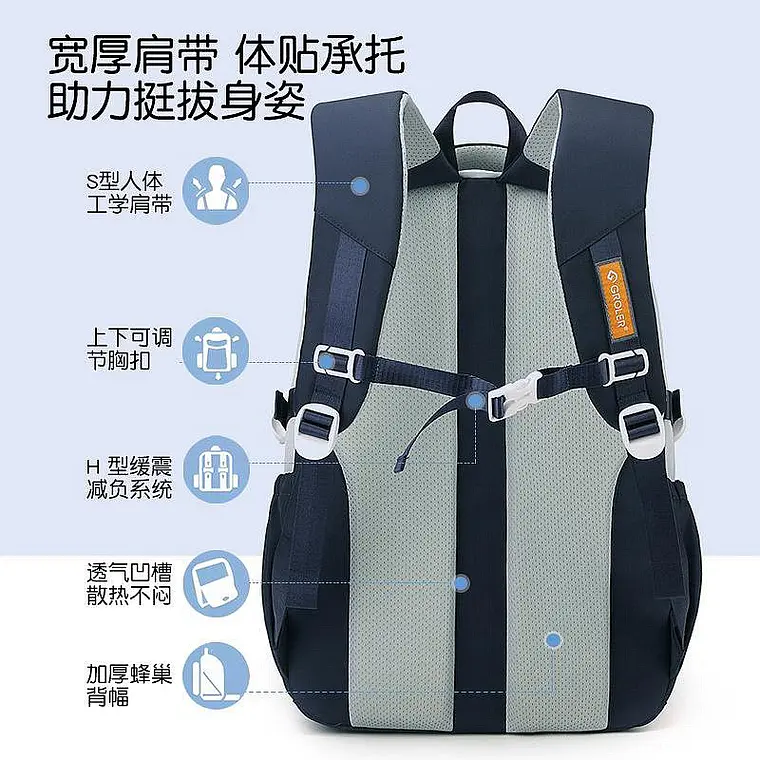 MOCHILA PREMIUM JUVENIL GROLER  MOD# G9001 9