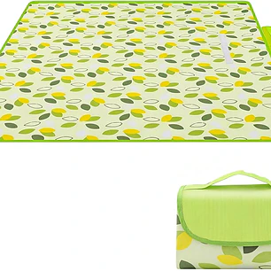 MANTA PARA PICNIC VERDE HOJAS 🌿 🧺