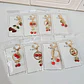 1 PZA LLAVERO DE ORO LAMINADO DISEÑOS CEREZAS Y FRESAS 🍒🍓 - Miniatura 2