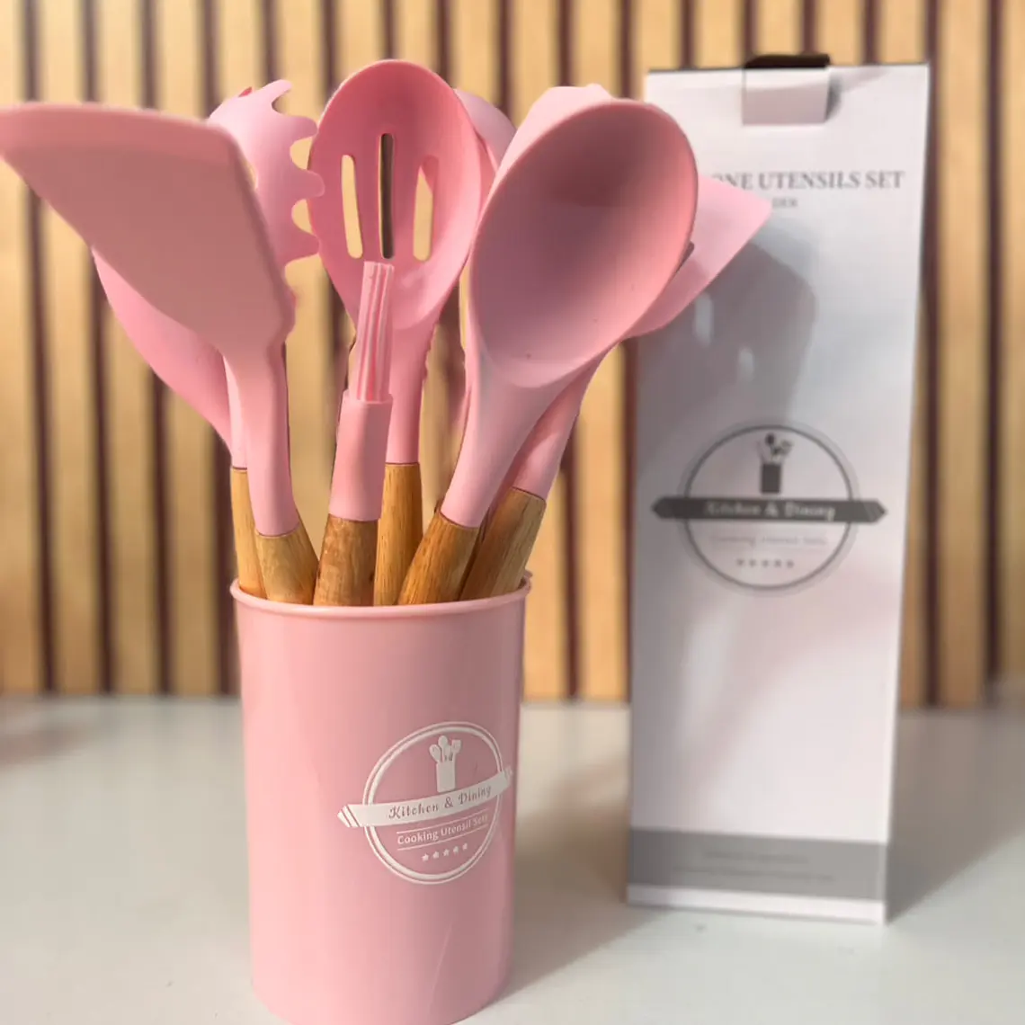 SET CON 12 UTENSILIOS DE SILICONA PARA COCINA MOD# TZ012 2