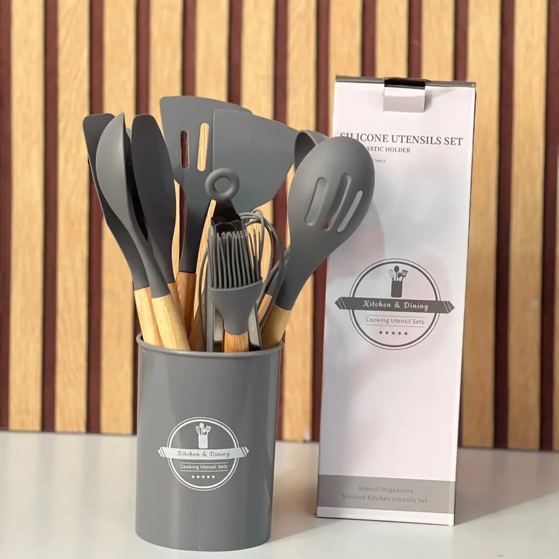 SET CON 12 UTENSILIOS DE SILICONA PARA COCINA MOD# TZ012 3