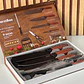 JUEGO DE CUCHILLOS  NEGROS MOD# WB-08DR - Miniatura 3