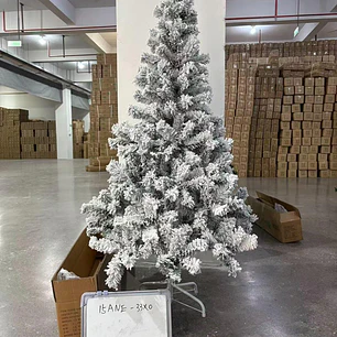 PINO DE NAVIDAD VERDE NEVADO  (1.5MTS)MOD# 15ANE-33X0🎄