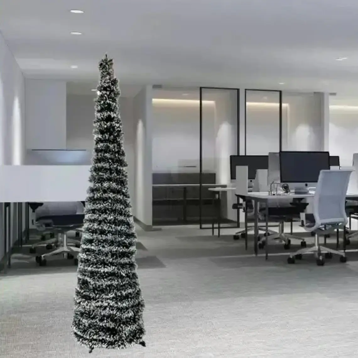 PINO VERDE Y CON PUNTAS BLANCAS PLEGABLE CON LUZ LED(1.5MTS) MOD# 15LY1-22X5,1 2