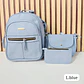 COMBO JUVENIL (3PZ) MOCHILA+MARICONERA+MONEDERO GRENOBIL PARA DAMA MOD# AJN334 - Miniatura 3