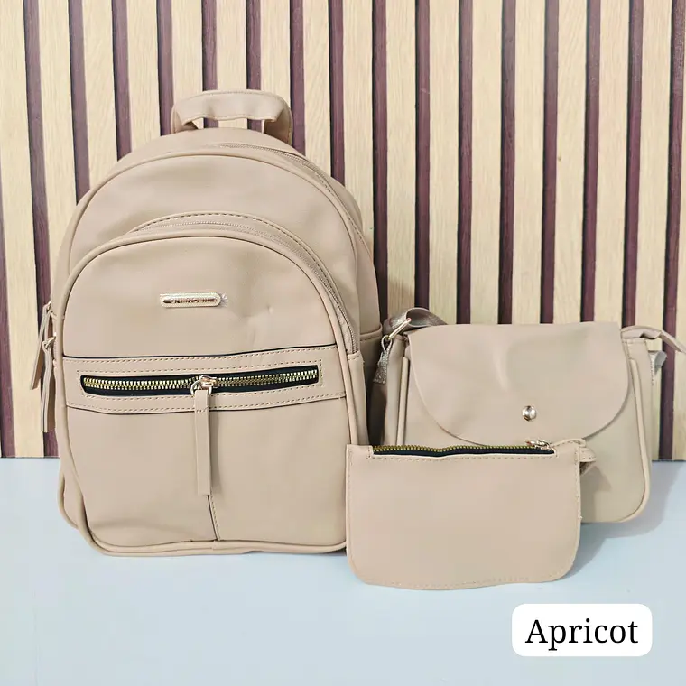 COMBO JUVENIL (3PZ) MOCHILA+MARICONERA+MONEDERO GRENOBIL PARA DAMA MOD# AJN334 4