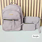 COMBO JUVENIL (3PZ) MOCHILA+MARICONERA+MONEDERO GRENOBIL PARA DAMA MOD# AJN334 - Miniatura 5