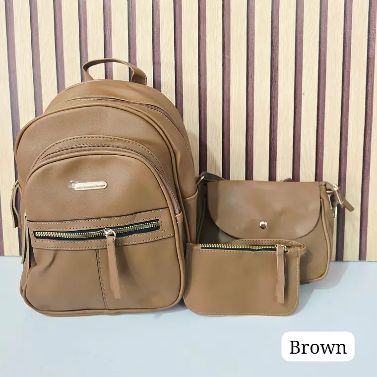 COMBO JUVENIL (3PZ) MOCHILA+MARICONERA+MONEDERO GRENOBIL PARA DAMA MOD# AJN334 6