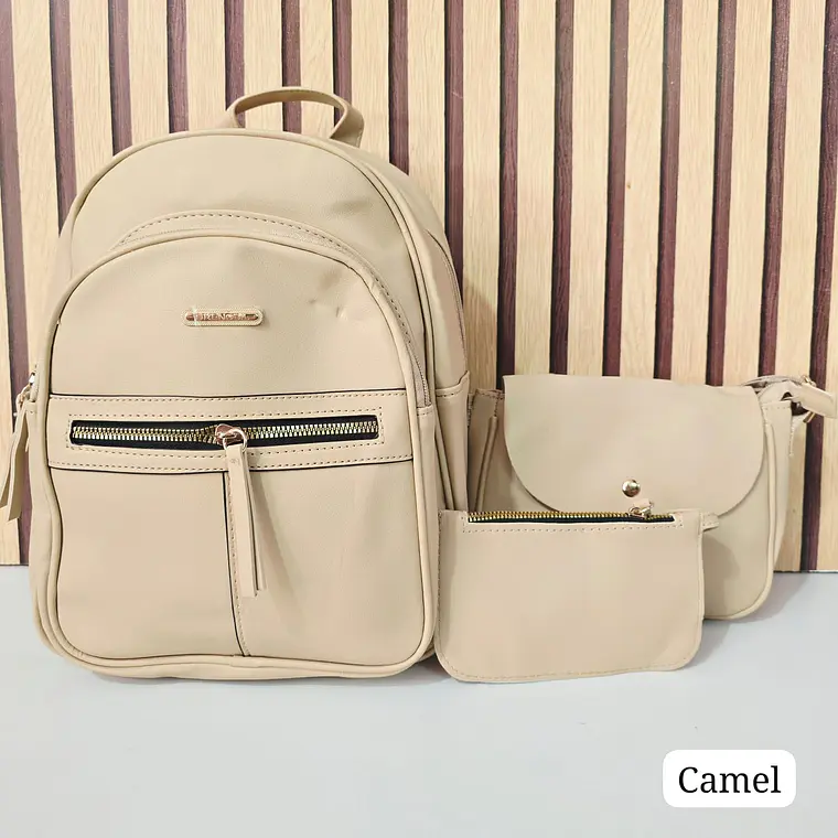 COMBO JUVENIL (3PZ) MOCHILA+MARICONERA+MONEDERO GRENOBIL PARA DAMA MOD# AJN334 8