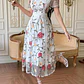 VESTIDO BLANCO CON FLORES TALLA CH - Miniatura 4