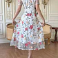 VESTIDO BLANCO CON FLORES TALLA CH - Miniatura 5