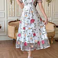 VESTIDO BLANCO CON FLORES TALLA CH - Miniatura 6