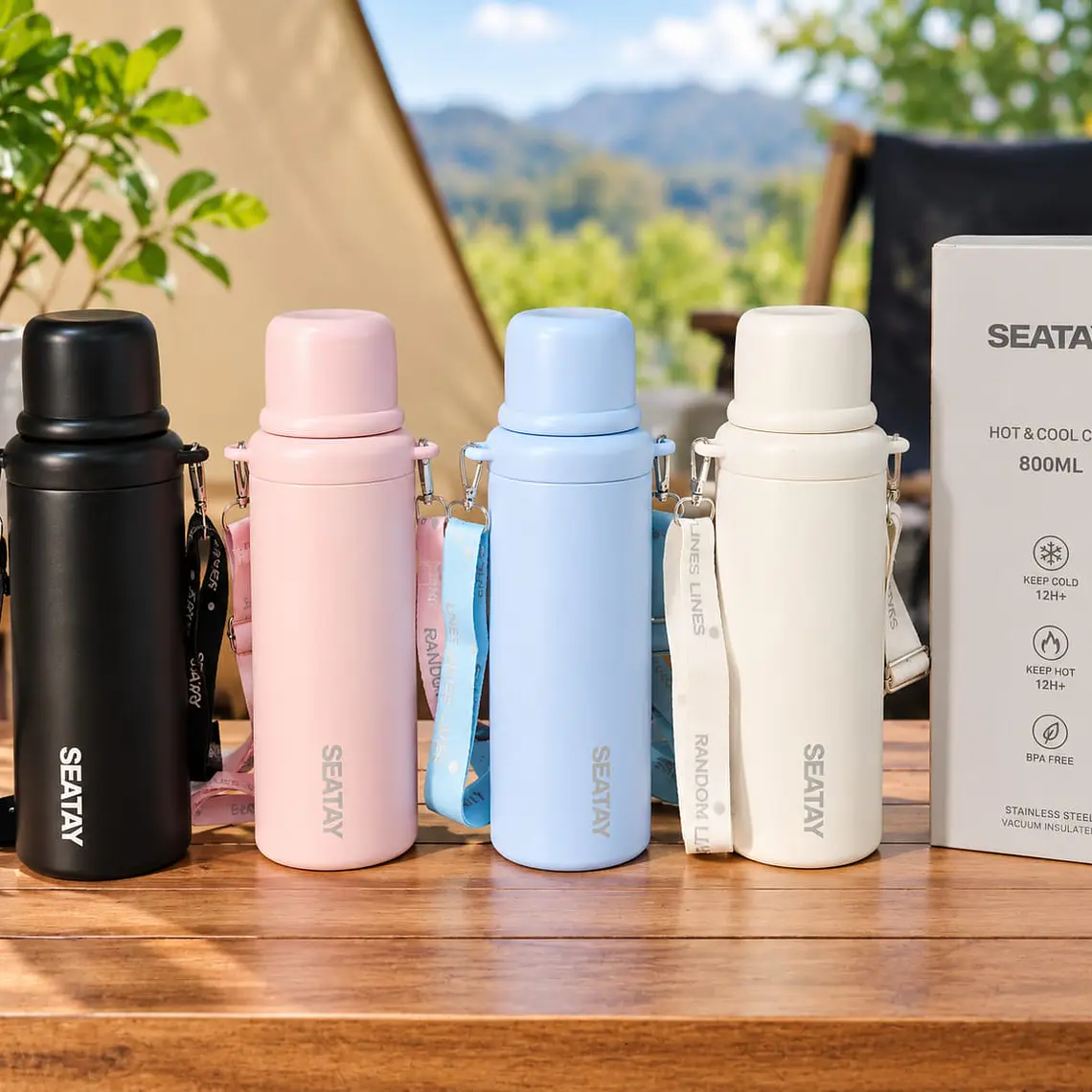 TERMO 800ML SEATAY MOD#  FXD-26511 🧋 1
