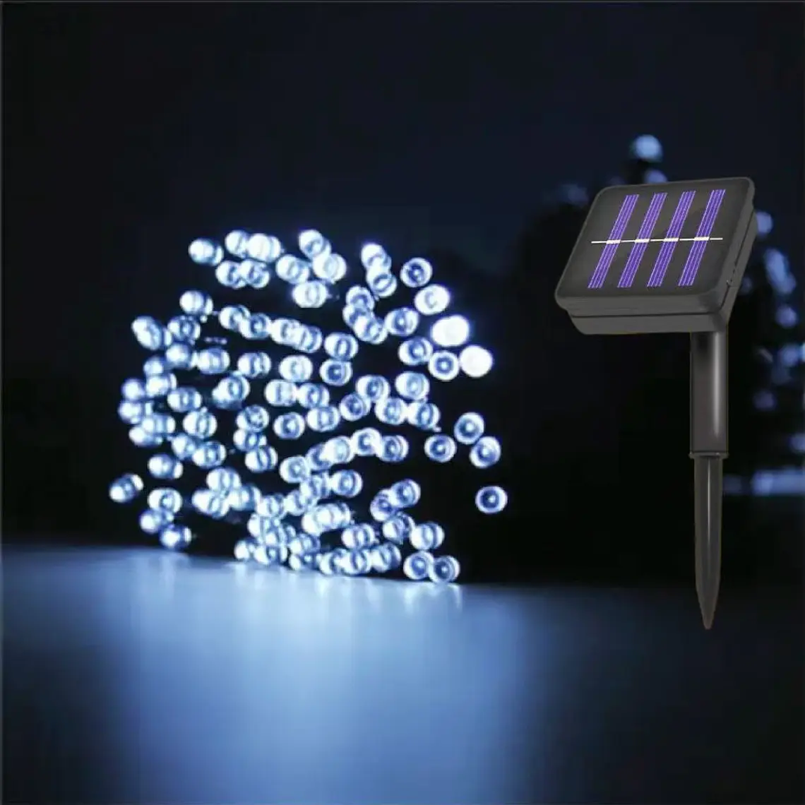 10MTS SERIE SOLAR LUZ BLANCA Y COLORES MOD# TS-8509🎄🎅🏻 2