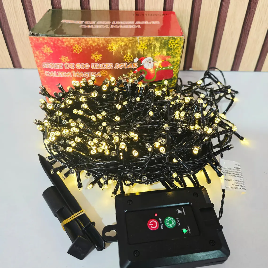 24.60MTS SÉRIE SOLAR LUZ CÁLIDA MOD# TS-11605CAL🎄 4