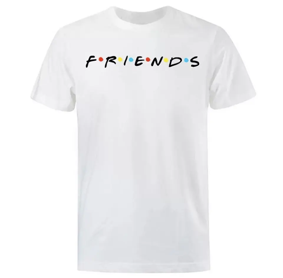 Polera Unisex Blanca Friends 4