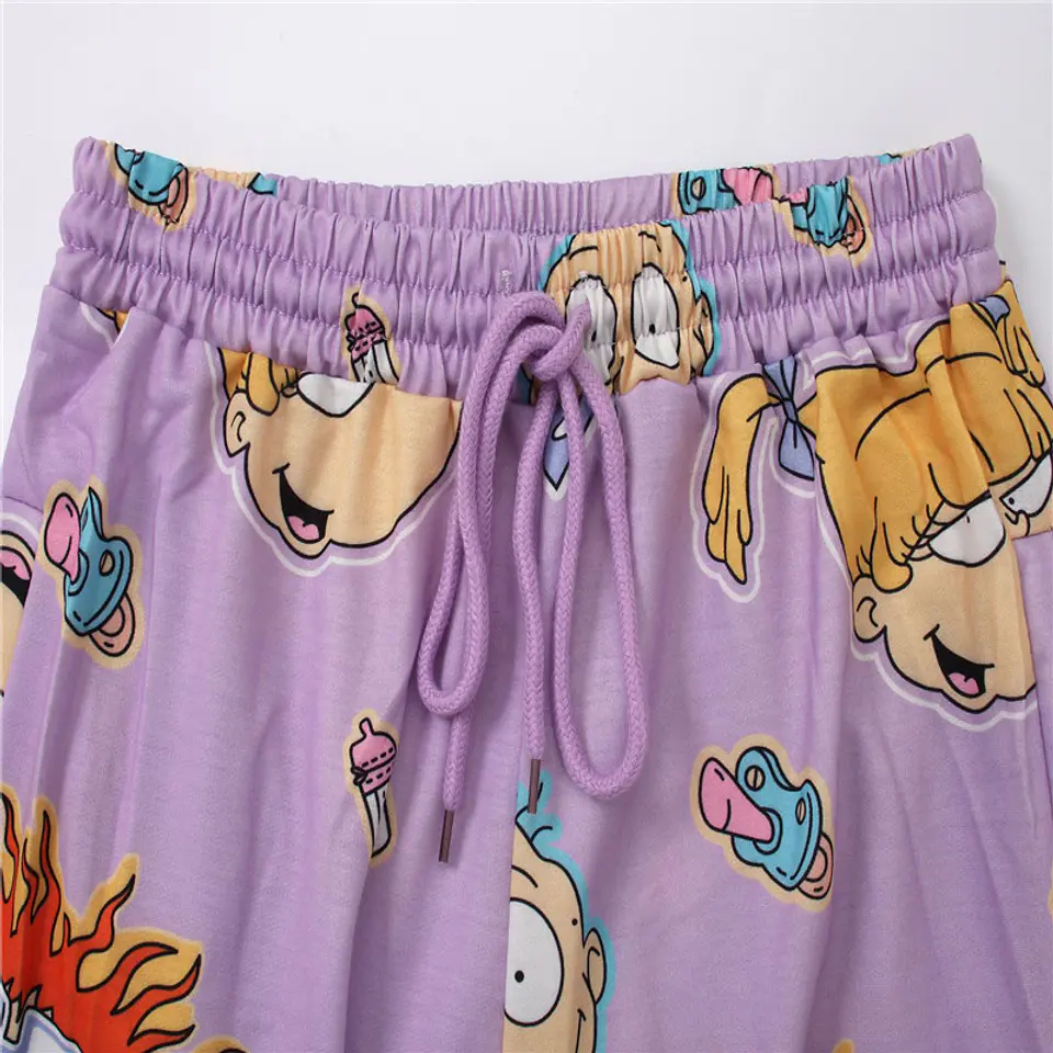 Jogger Unisex Rugrats morado (pequeño detalle en la tela) 4
