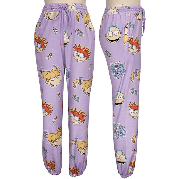 Jogger Unisex Rugrats morado (pequeño detalle en la tela) 2