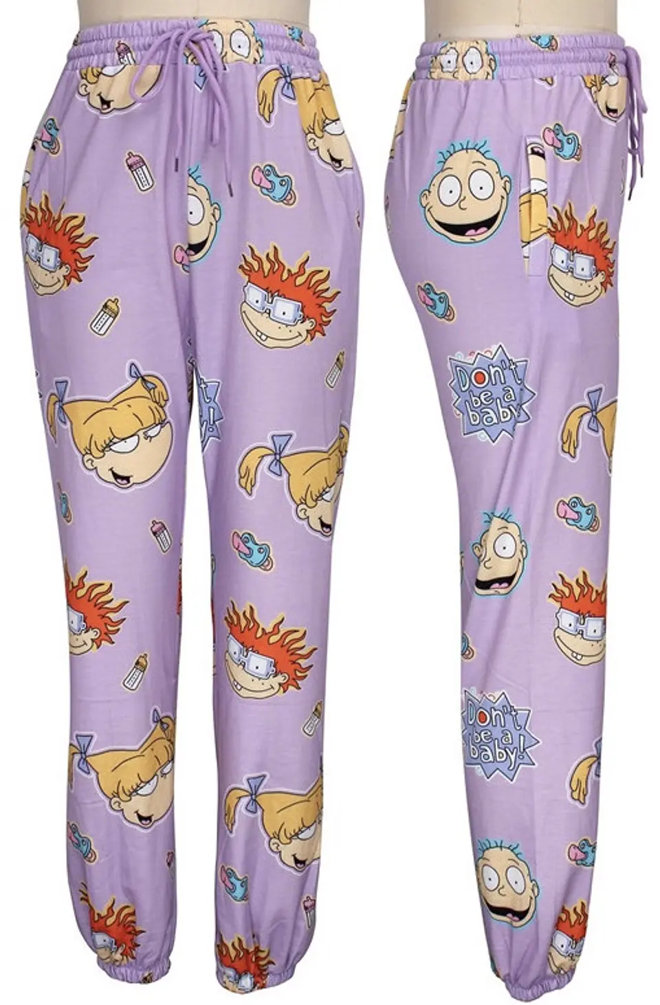Jogger Unisex Rugrats morado (pequeño detalle en la tela) 3