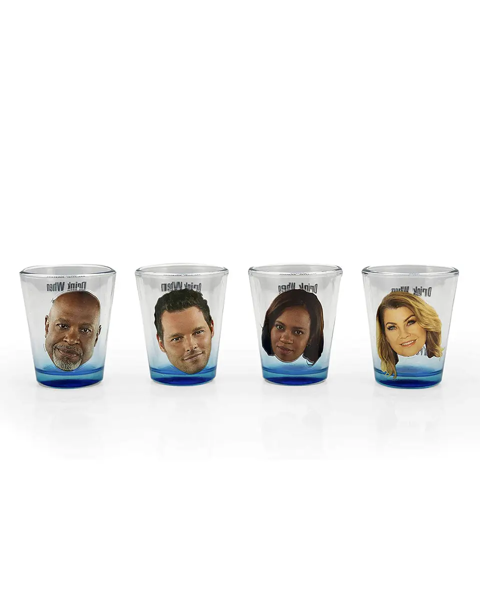 Set 4 vasos shot Grey’s Anatomy 4