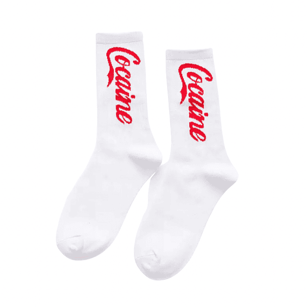 Calcetines cocaine blanco 2