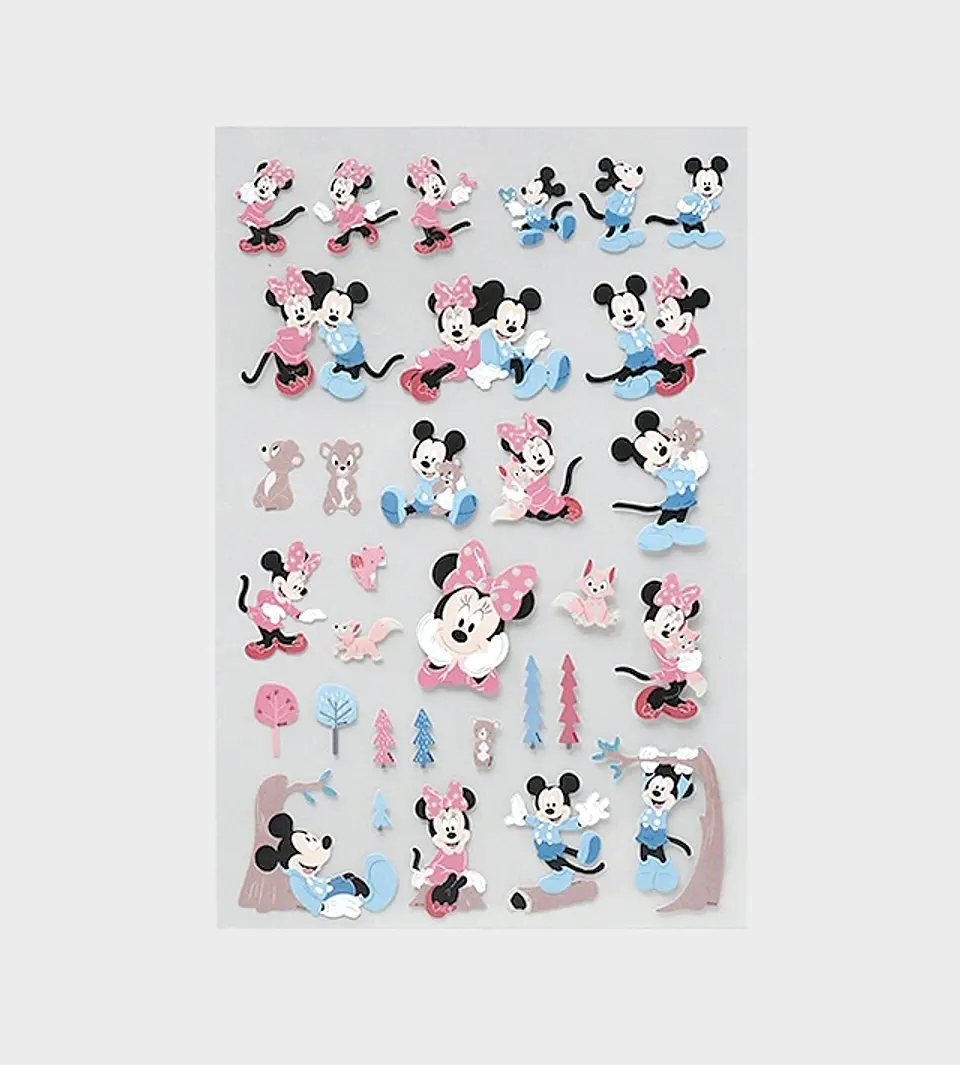 Set Stickers Minnie and Mickey modelo 2 3