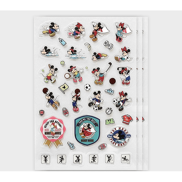 Set Stickers Mickey deportista 3