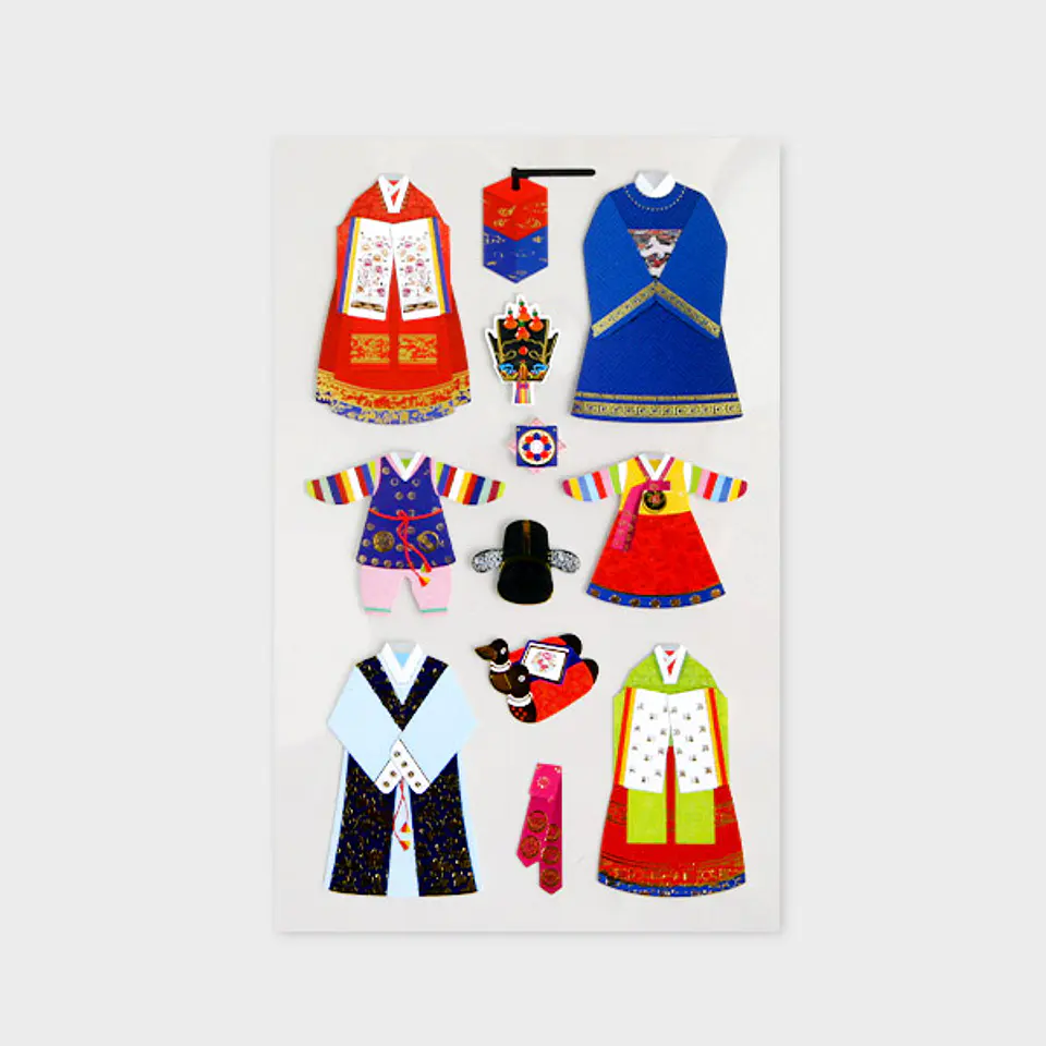 Set Sticker Tradicional de Corea 2