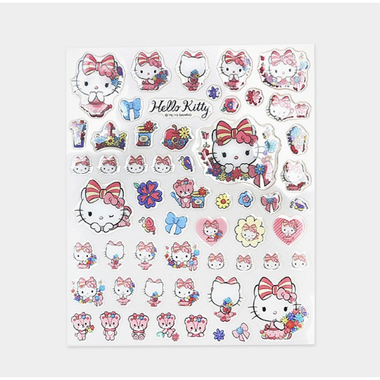 Set Sticker Hello Kitty 3D modelo 3