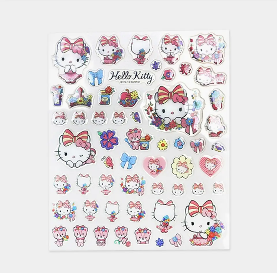 Set Sticker Hello Kitty 3D modelo 3 2