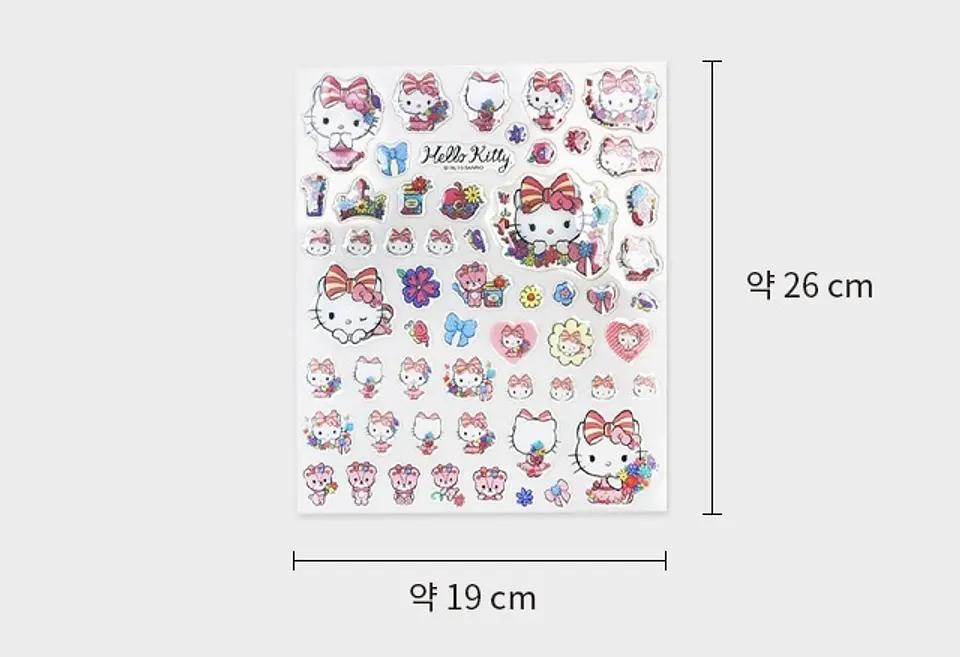 Set Sticker Hello Kitty 3D modelo 3 3