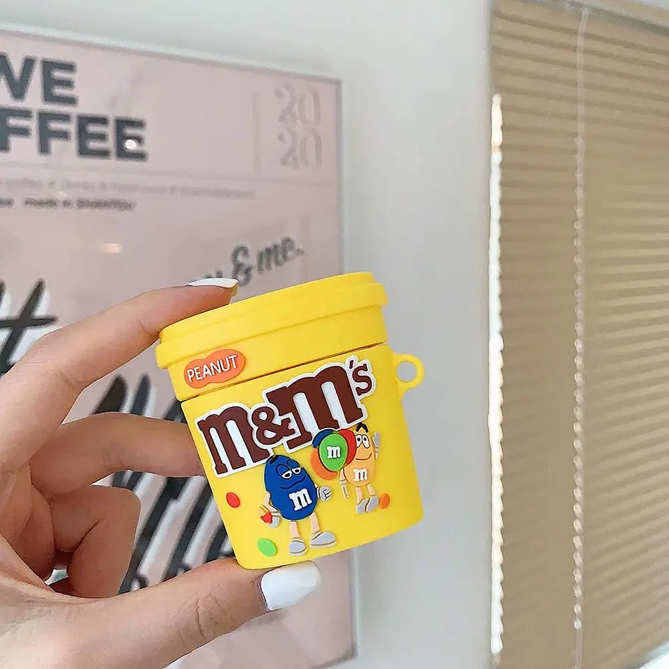 Preventa carcasas Airpods M&M Chocolates 7