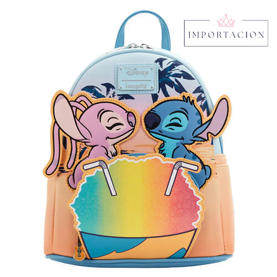 Preventa Mochila Stitch And Angel Loungefly 6
