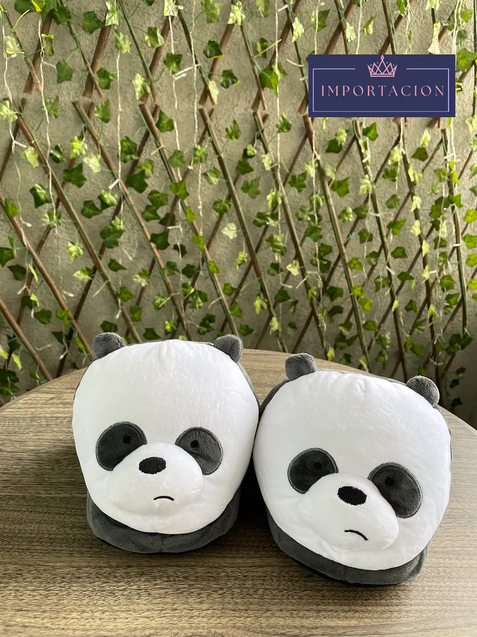 Preventa Pantuflas abierta Panda “Los Escandalosos” 1