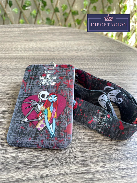 Preventa Portacredencial Vertical + Lanyard Jack and Sally